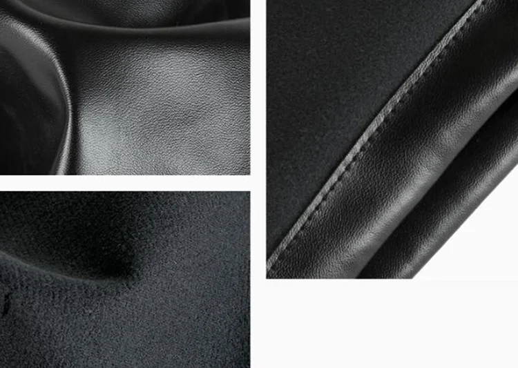 Custom Faux Black drawstring pu leather pouch