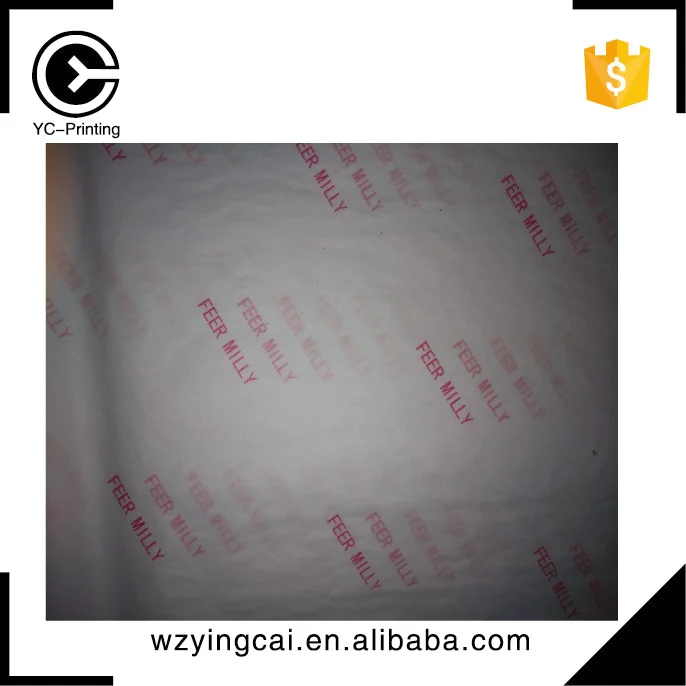 
Custom high quality hair packaging extension wrapping tissue paper with logo printing 