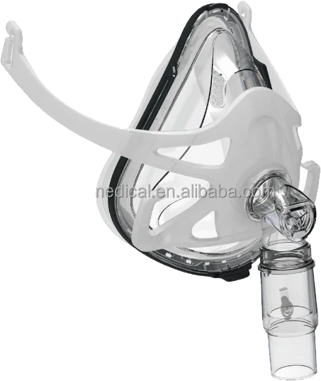 Bmc F1a Full Face Mask Realistic Silicone Gel Masks Mouth & Nose For Sleep Snoring Health Care S/M/L Medical Treatment Mask