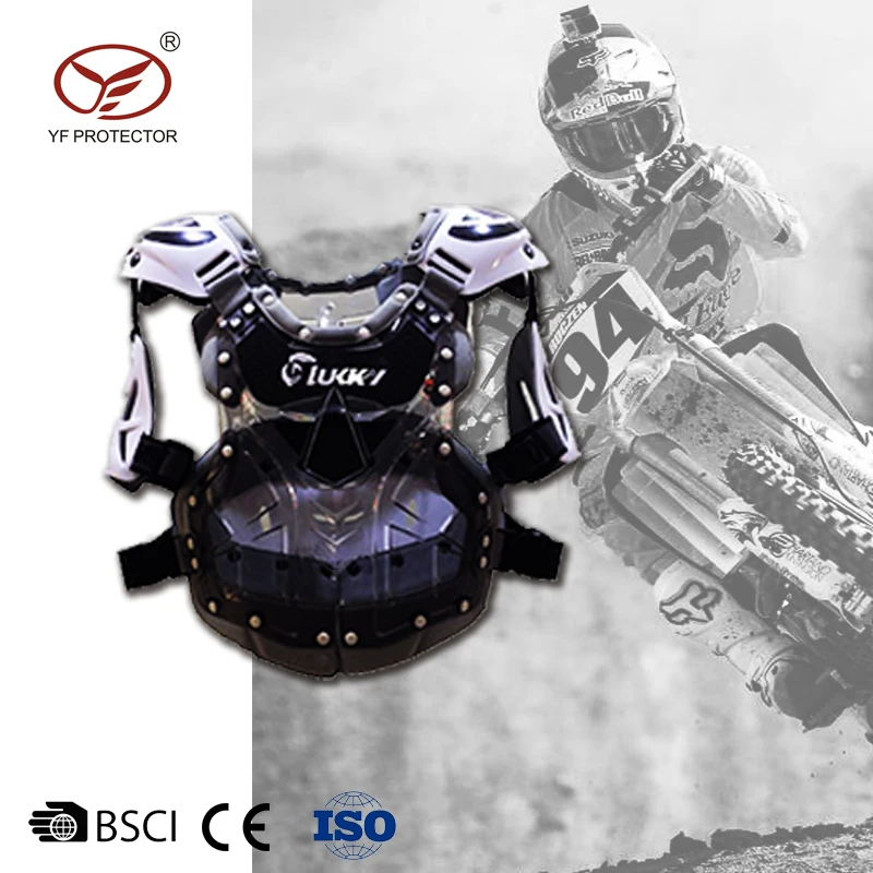 Motorcyclist EN14021 CE Approved Adult Youth Transparent Motorcycle Body Motocross MX Full Chest Roost Arm Protector