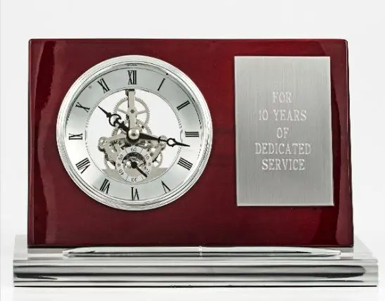 K8033 Office table clock with pen