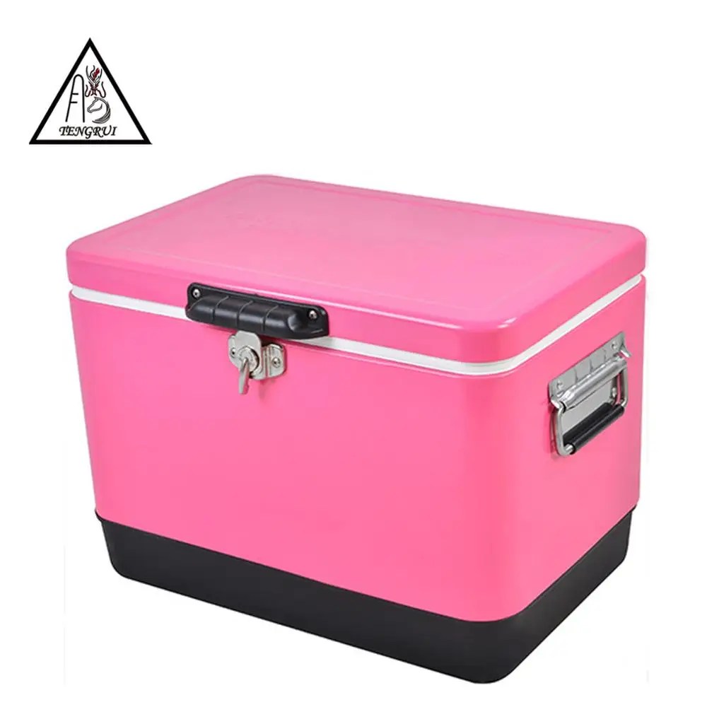 Custom logo 7L 15L 20L 30L 51L ice box cooler retro metal corona outdoor beer cooler box