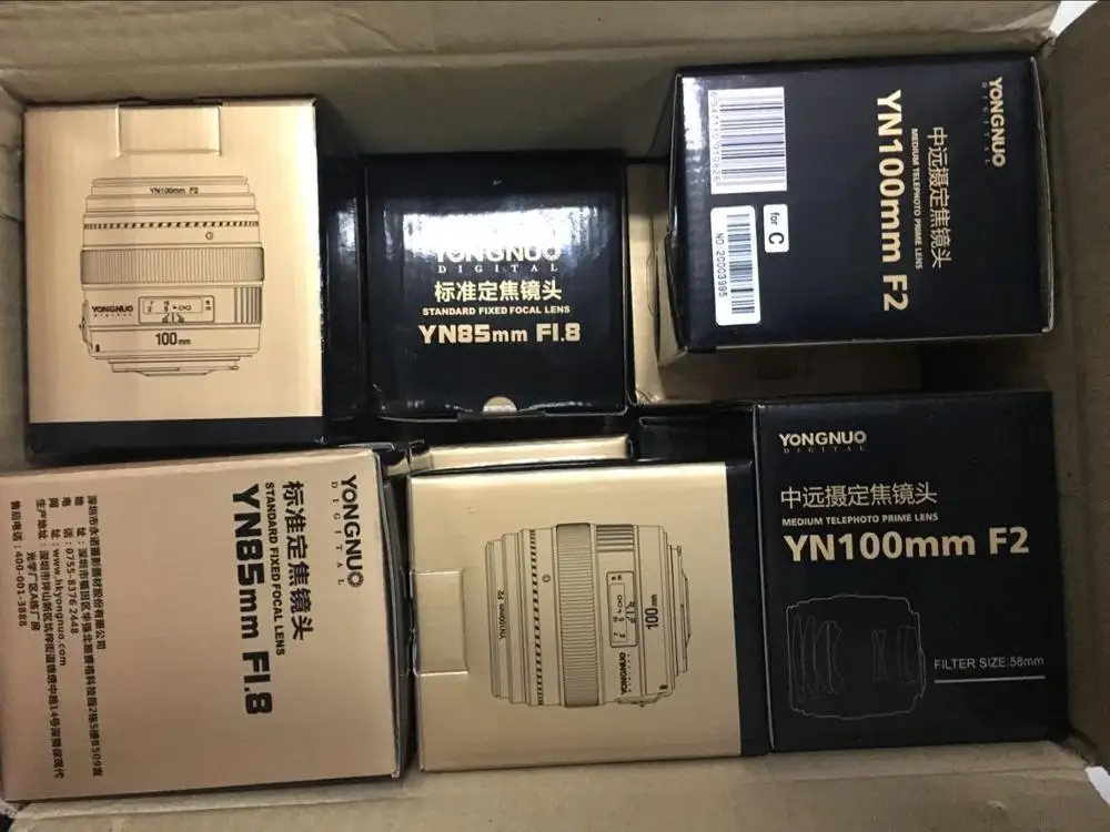 Professional YN85mm F1.8 Standard Medium Fixed Focus Lens Camera lens for Canon