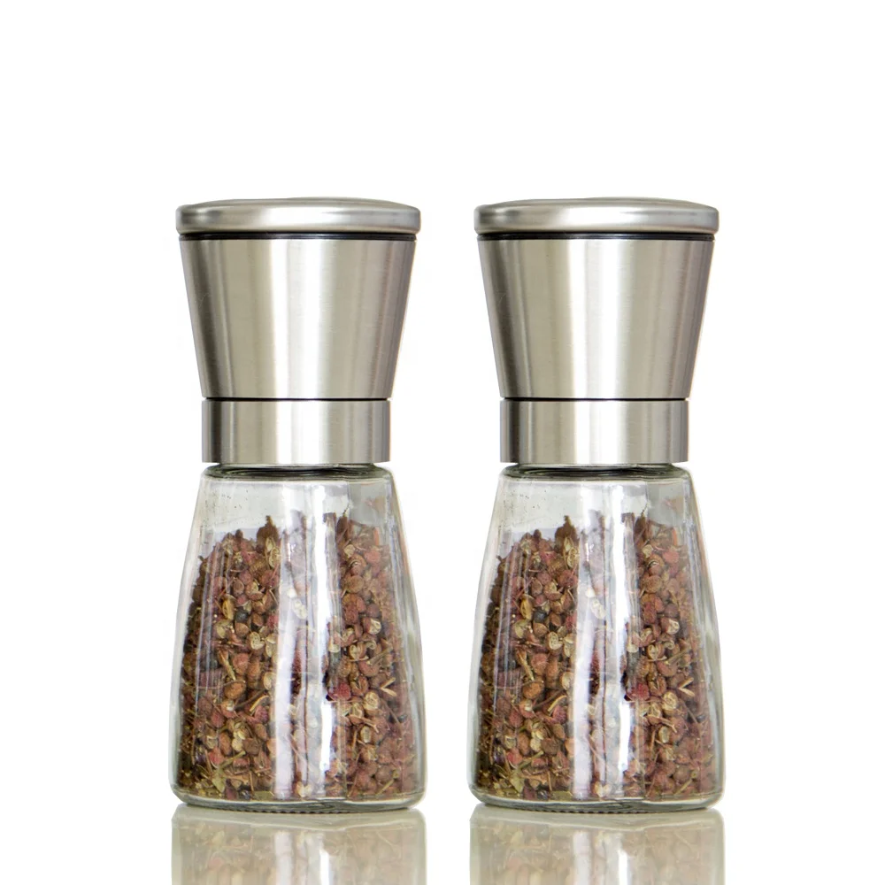 304# Stainless Steel Premium Salt and Pepper Grinders with Adjustable Ceramic Mill