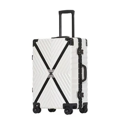Hard Case Abs Pc Luggage polycarbonate sheet Aluminium Suitcase with Trolley