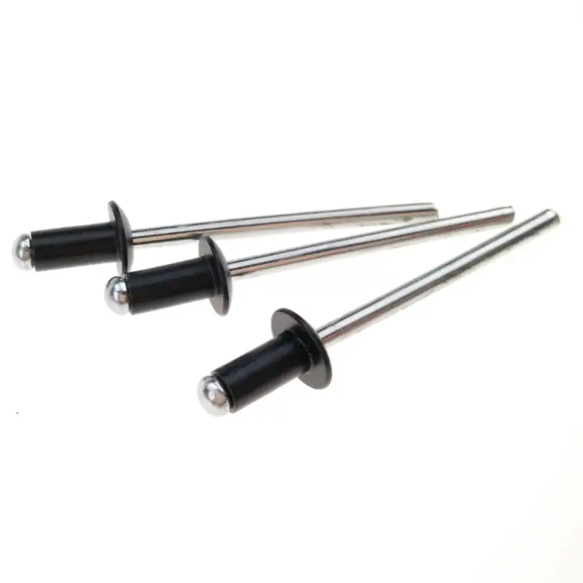 
Black Painted Pop Rivets Aluminum Fastener 5052 Steel Mandrel 
