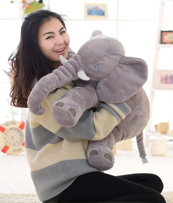 
NEW Product Kids Gift Elephant Different Color Stuffed Elephant Plush Baby Elephant Pillow 