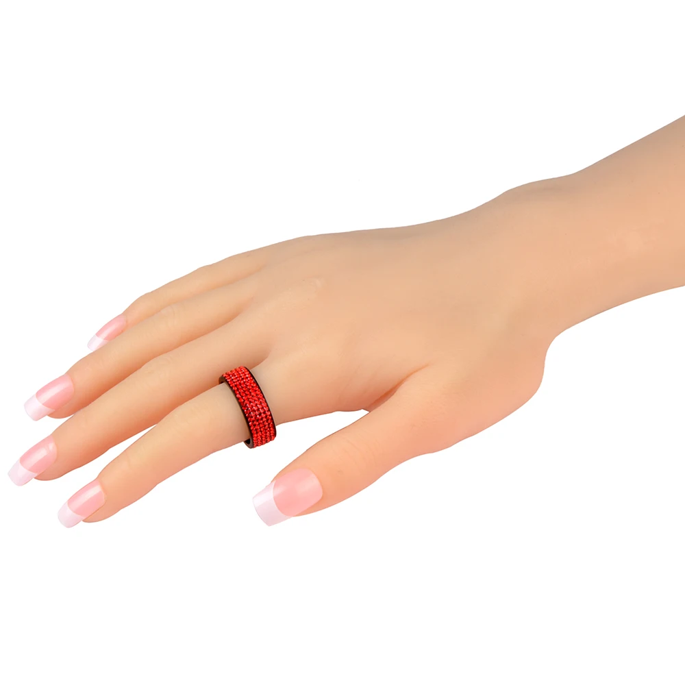 Wholesale Crystal Stainless Steel Rings for Women Men Wedding Jewelry