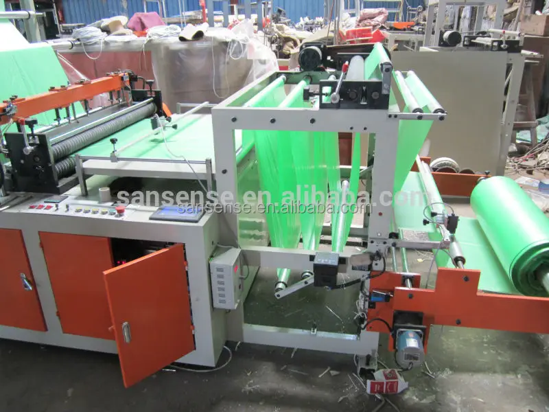 RLD 1300 String Ribbon Rolling Garbage Bag Making Machine Without Paper Core   Trash Bag On Roll Making Machine