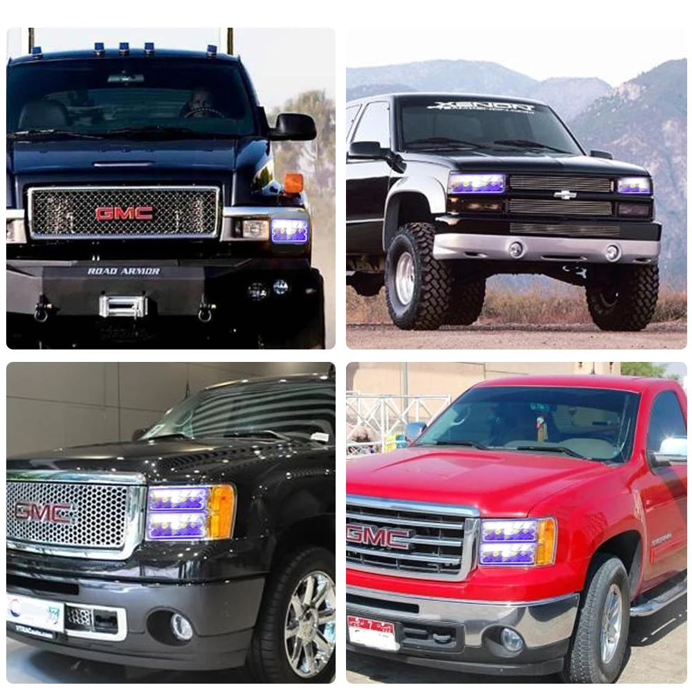 Auto System Truck 5inch Angel Eye 4x6 Inch Led Headlight Lights