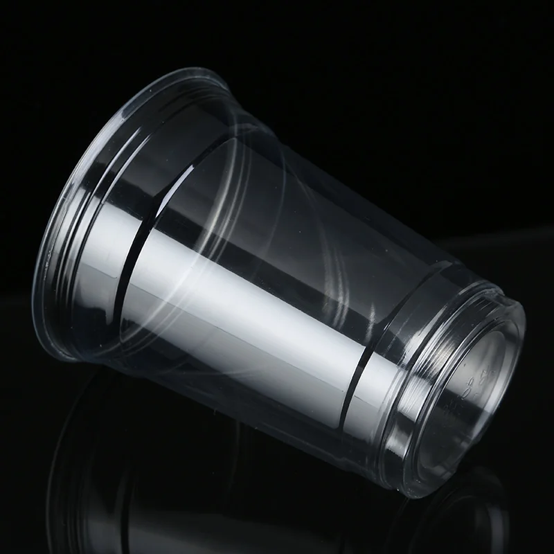 ZFCUP 350ml Disposable PET Plastic Cup for Icecream 12 oz Plastic Cups