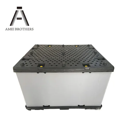 Custom Logistics Waterproof Collapsible Recycled Plastic Pallet Box/Plastic Hard Box