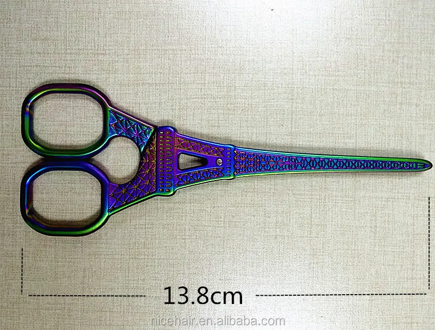 
perfect quality colorful Eiffel Tower shape eyelash scissor with moderate price 