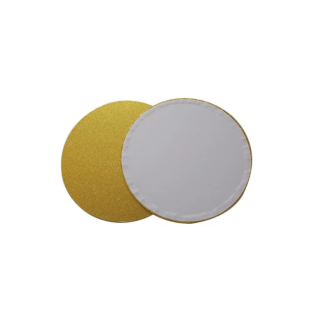 Custom High Quality 5mm thick White Matt Lamination 8 inch 10 inch 12 inch Round Masonite MDF Cake Board Cake Base Discs