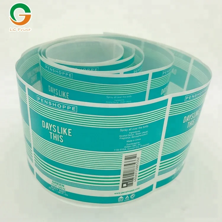 Waterproof custom wine bottle adhesive sticker labels printing