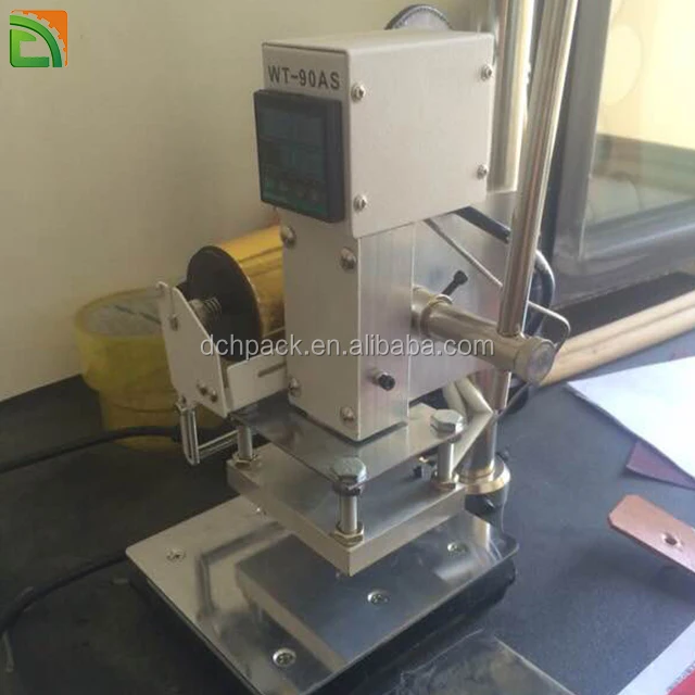 Удобный человек использовать мини горячего тиснения для брендинга стельки