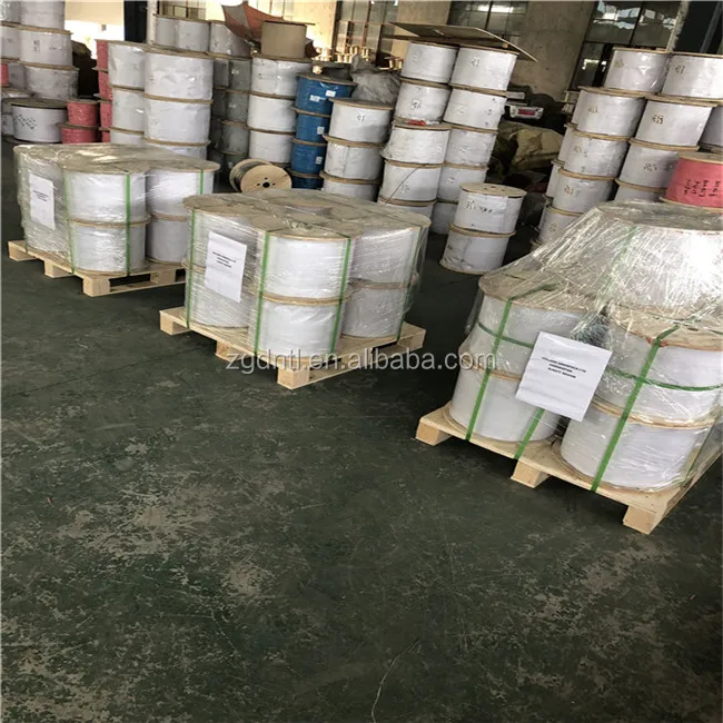 7x7 1x7 AiSi Round Strand Steel Wire Rope For Cableway Galvanized Steel Wire Rope