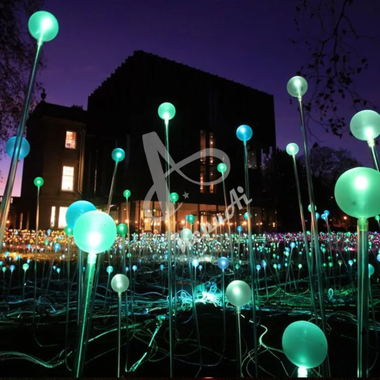 Outdoor Landscape Lighting Led Fiber Optic Light Balls