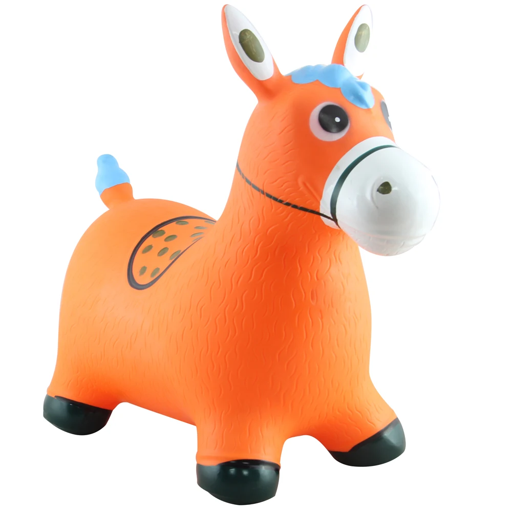 
PVC inflatable horse with color paint for kids 