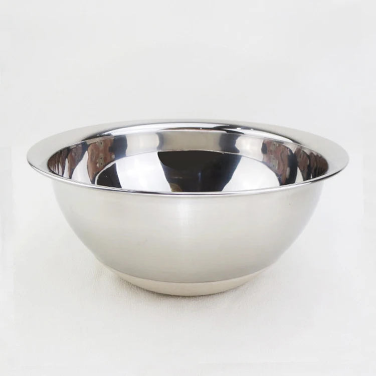 
Stainless steel multifunction deep salad mixing/ bowls set with silicone bottom 