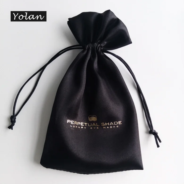 Low moq Good price High quality Custom satin pouch with logo jewelry, satin jewelry bag