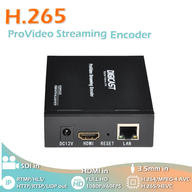 1080P многоадресный IPTV потоковый 4K кодировщик H265 беспроводной видео для прямой