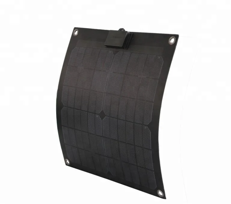 Portable Black Semi-Flexible 55W 110W Power Solar Panel Battery Charger For Car Boat Motorcycle Solar Plate