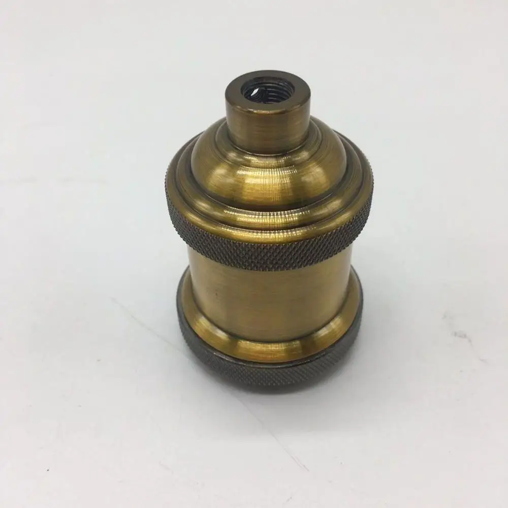 
2019 Bulk buy from China lamp holder fittings retro bulb holder E27 for antique bulb brass lamp sockets 