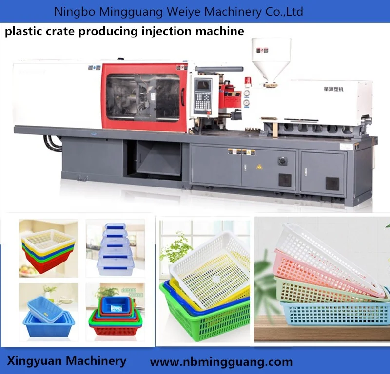 
plastic crates producing injection molding machine 