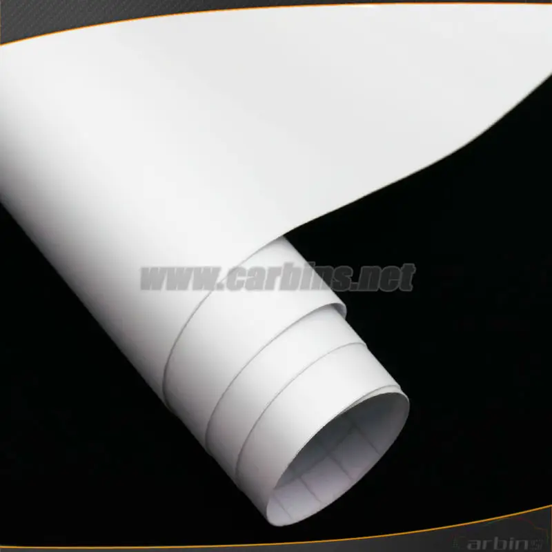 Body Matte White Protective Vinyl Sticker, Auto Vinyl Wrap Roll Sheet with Air Bubble Free 1.52*30m