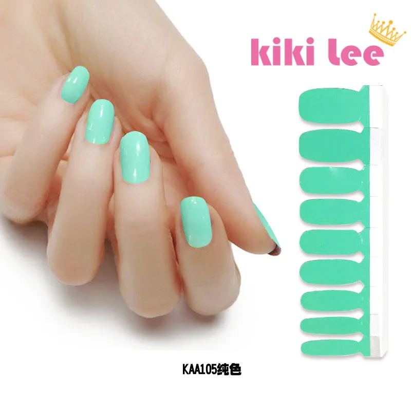 KIKILEE solid color nail sticker for nail beauty DIY