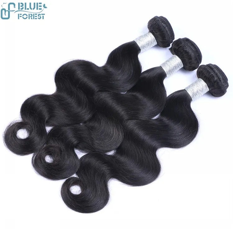
blue forest hair wholesale Brazilian Virgin Hair Body Wave Human Hair Extensions 