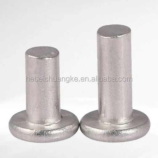 China manufacturer high quality and good price non-standard solid flat head steel and machine rivets