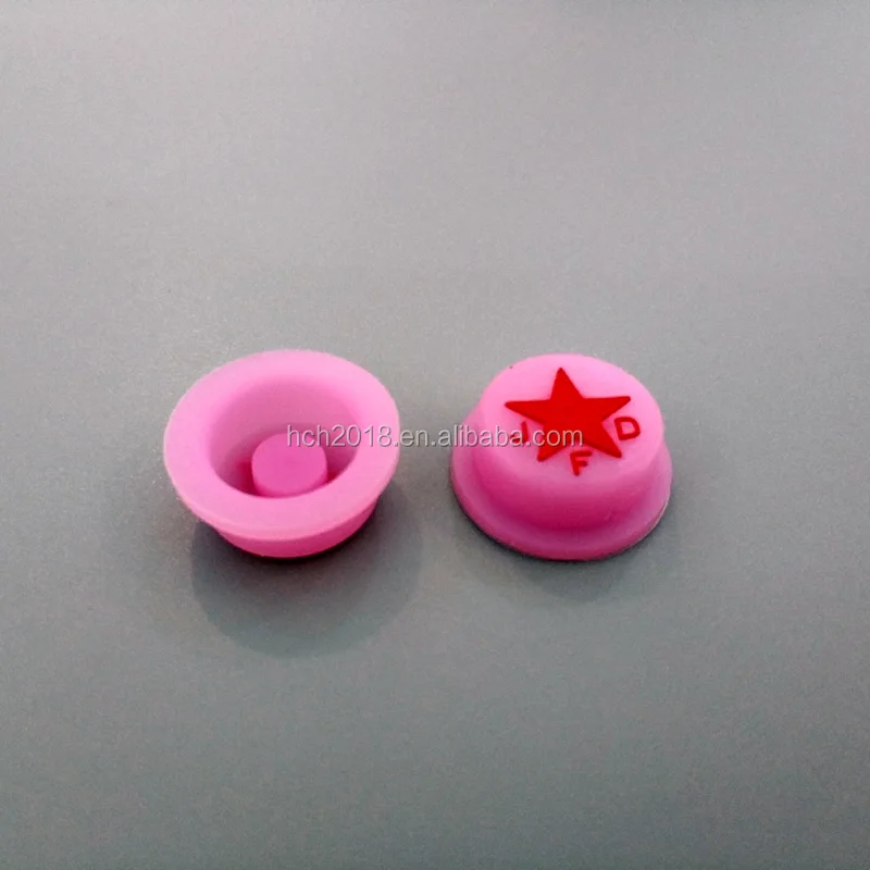 
Custom made protective Led flashlight cap rubber keypad silicone button 