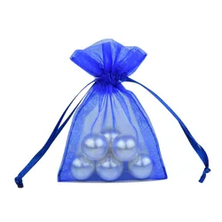 Круглая прозрачная подарочная Сумка из органзы на шнурке с печатной лентой