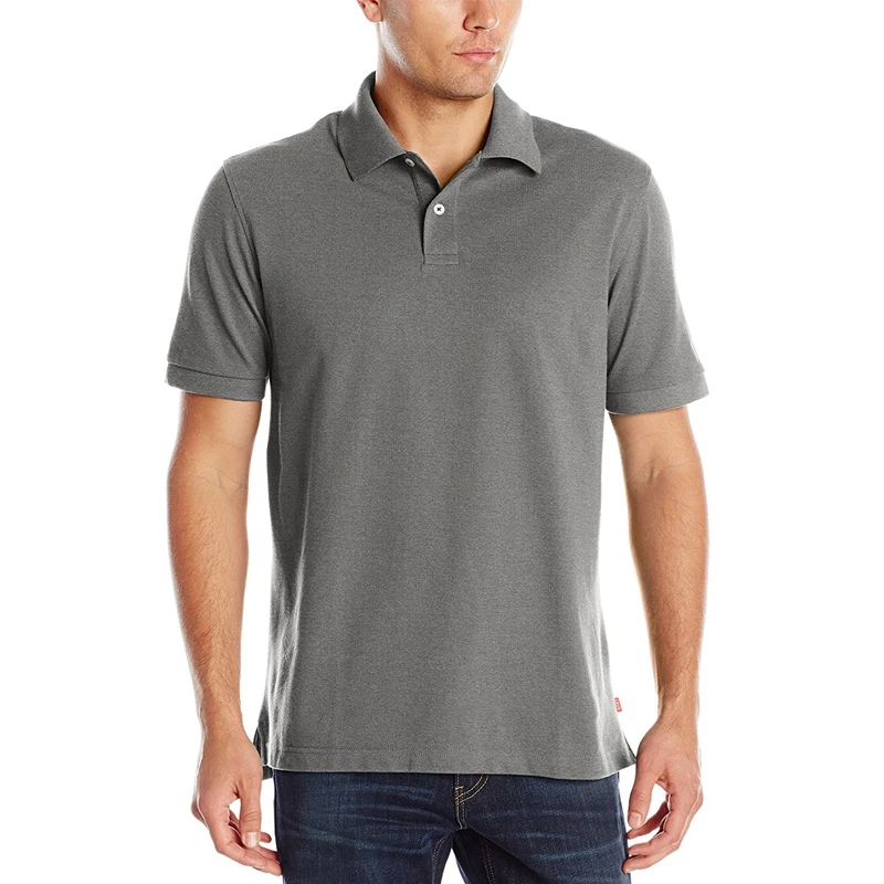 Custom Logo Embroidered Plain Solid Cotton Uniform Polo Shirt For Men