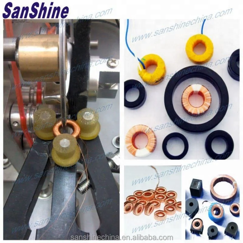 
Fine wire small toroid coil winding machine 