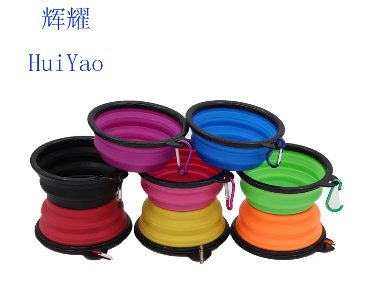 
Volume 350ML factory outlet folding dog bowls collapsible dog bowl 