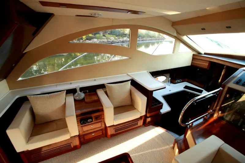 SANJ high quality Luxury fly bridge motor yacht motor boat diesel boat cabin boat