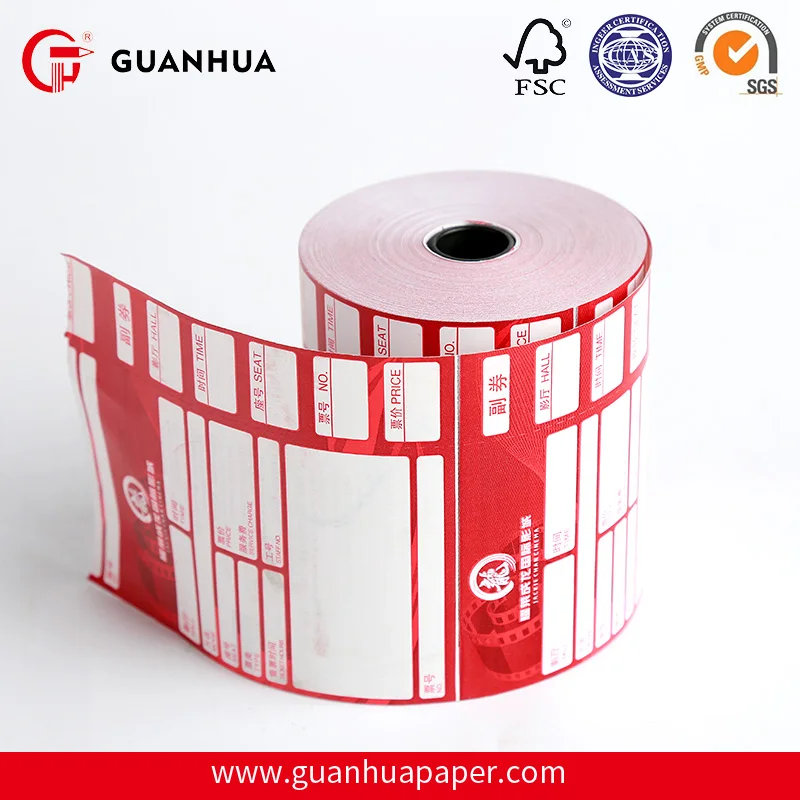 Lowest price customized long life recycle thermal ticket paper