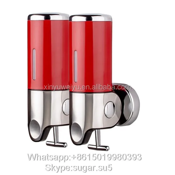 Wall mounted hotel bathroom accessories stainless steel liquid soap dispenser