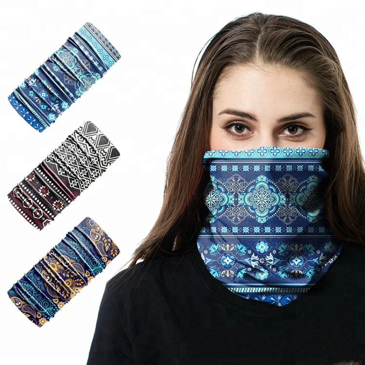 High Elastic Bandanas Headwear Custom Logo Printed Multifunctional Headwear Gaiter Neck