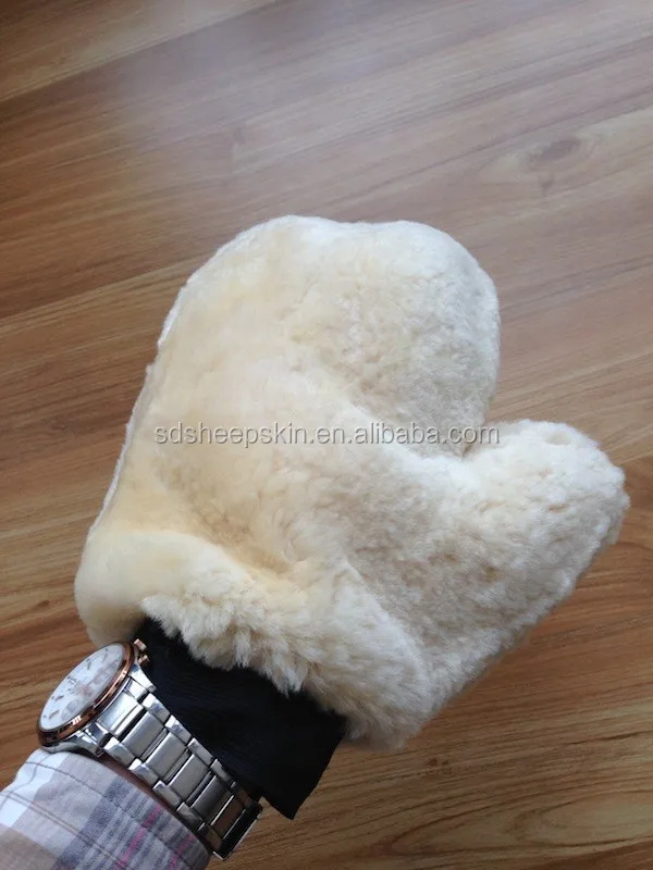 Merino Sheep Skin Lamb Oven Mitts car wash Gloves