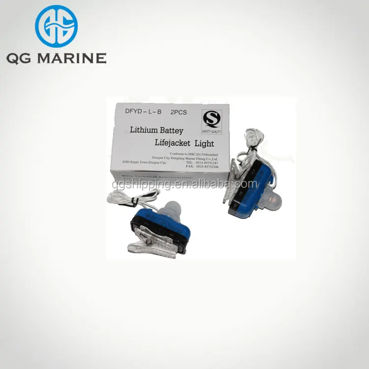 Water activated led life jacket signal light