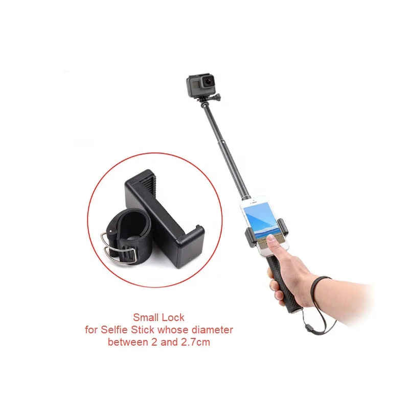 Селфи-палка держатель мобильного телефона с металлическим замком кронштейн для смартфона для экшн-камеры Go Pro Xiaomi Xiaoyi смартфоны