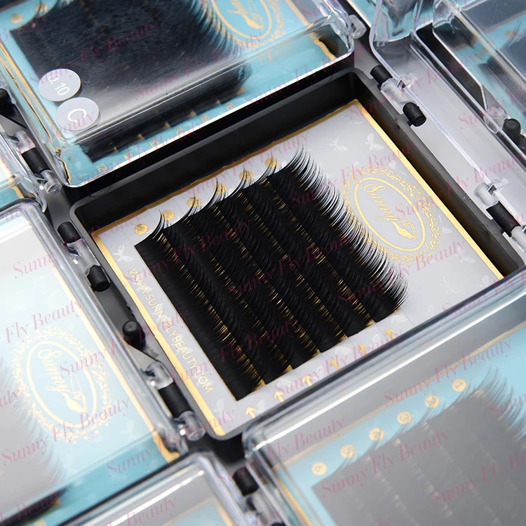 
Korean natural best own brand 0.10 matt pandora eyelash extension 