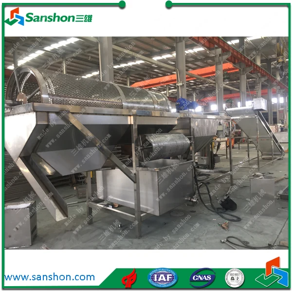 Hotsell Commercial Rotary Drum Washing Machine for Green Pea and Sweet Corn