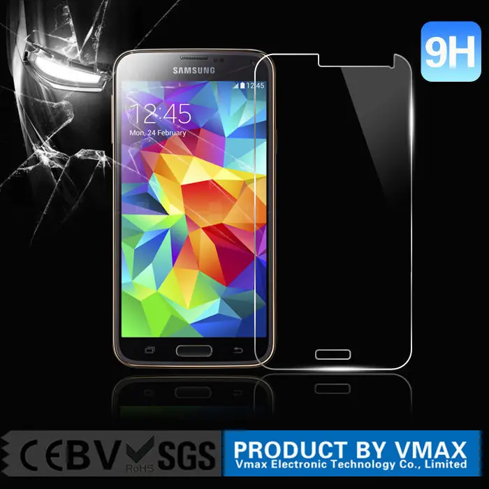 wholesale 0.26mm ultra clear kingkong 9h hardness tempered glass screen film for samsung galaxy s5
