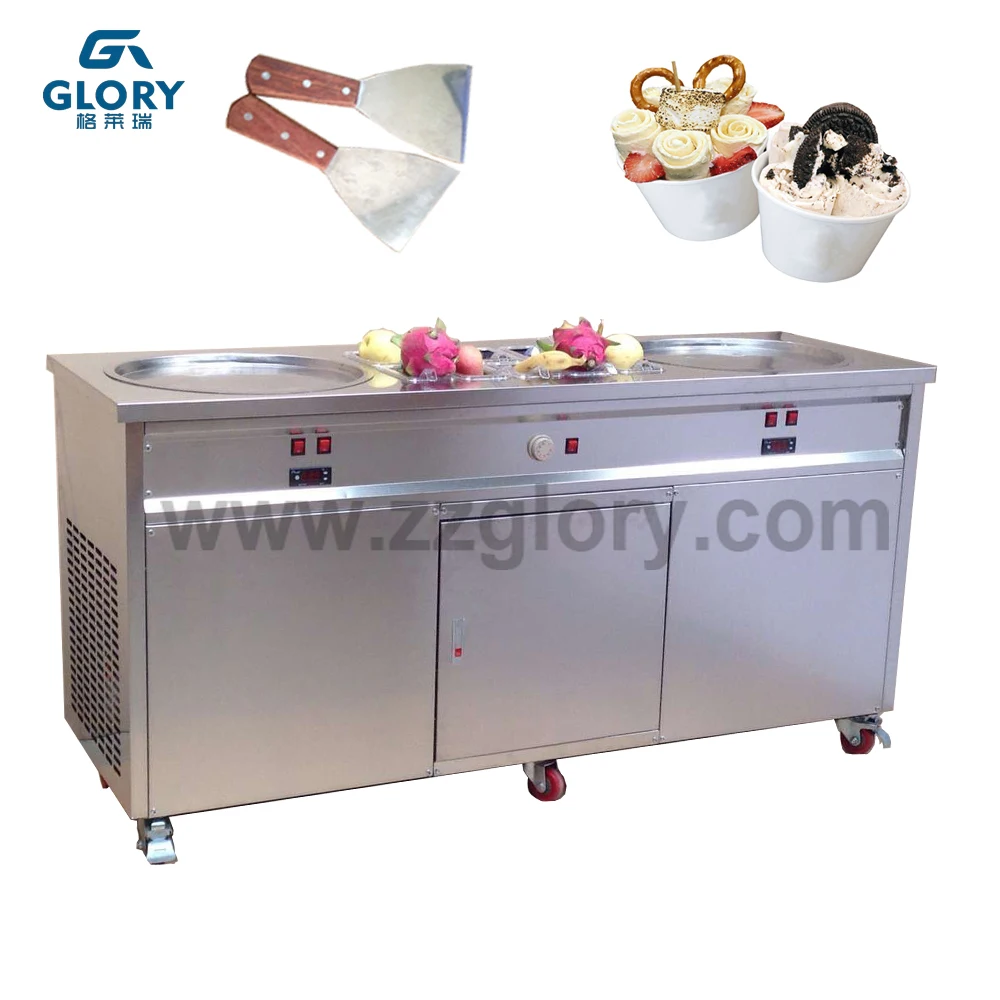 Ice Cream Cold Plate for Ice Cream Roll Making, frying ice cream machine