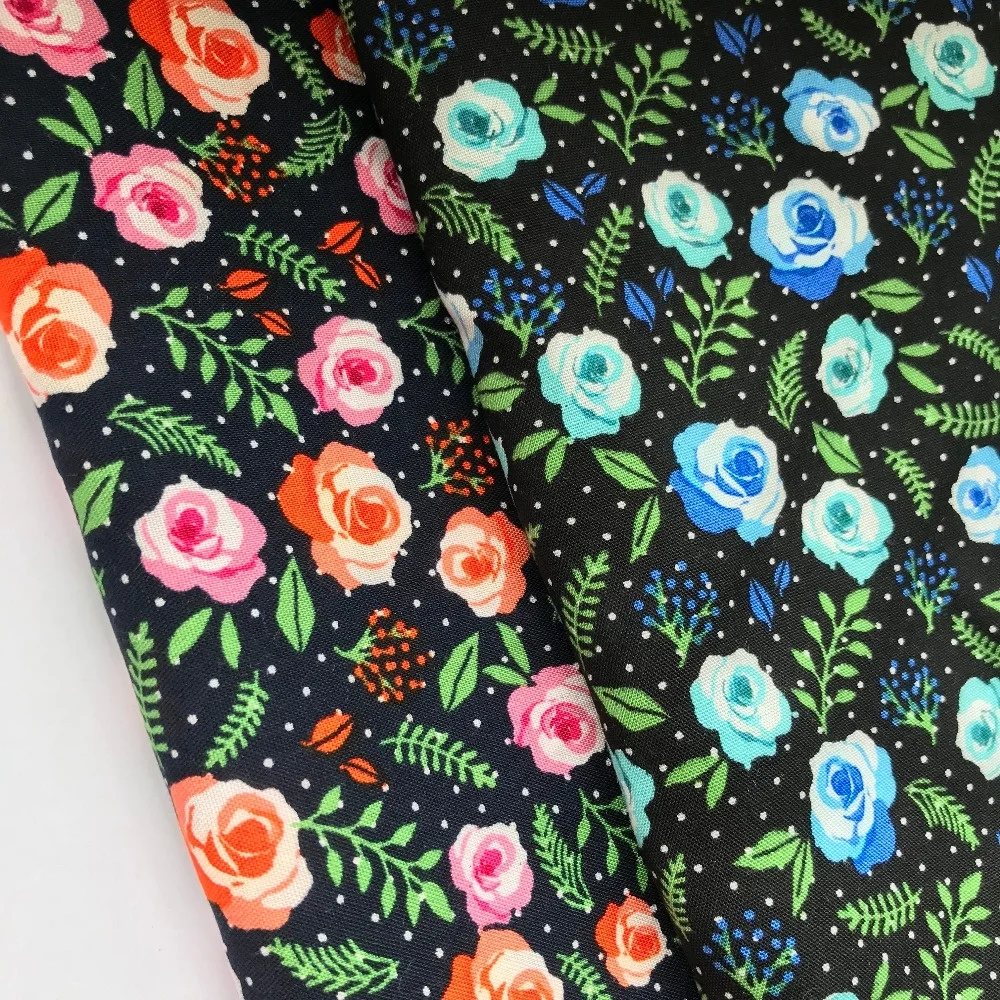 Best Selling 100% Printed Viscose Rayon Small Flower Print  Fabric For Women Dresses